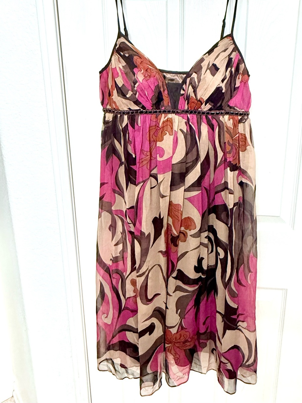 Nicole Multicolor Floral Print Spaghetti Strap Dress